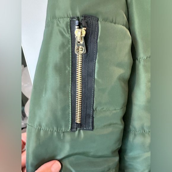 Women’s Size Small Rampage Hunter Green Puffer Coat Jacket - Picture 4 of 10